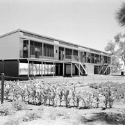 A recently completed government school on Warrabri settlement [altered from original title]